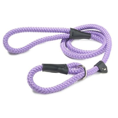 Purple Slip-on Rope Dog Lead