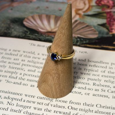 18ct Gold Tanzanite and Diamond Ring