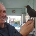 Perry with volunteer